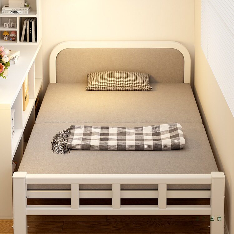 单人床家用折叠床出租房小床卧室加床一米二简易床成人1米5双人床