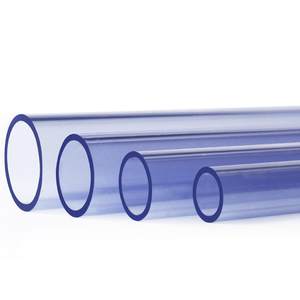 PVC明水管U912PVC硬管给水透管鱼缸水箱出水管透6-110mm塑料明硬