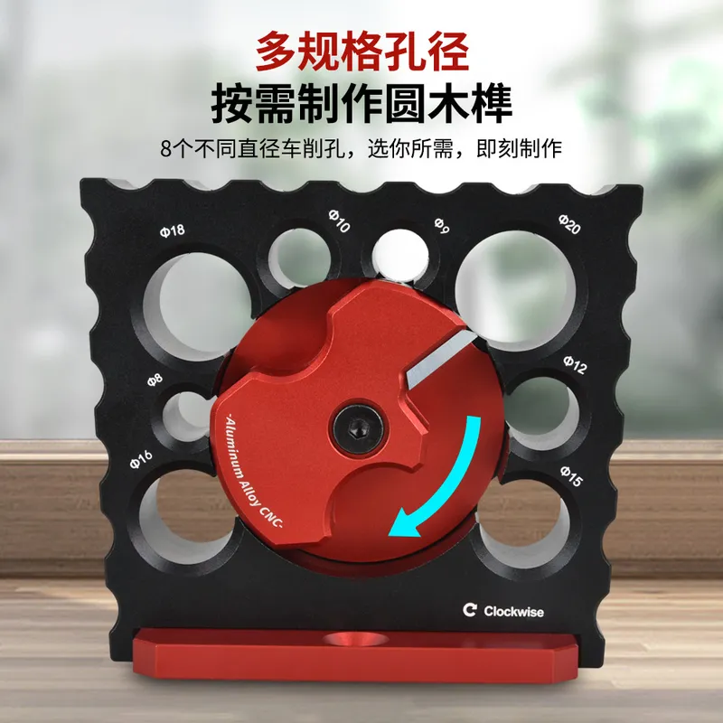 新品跨境木工半自动旋转刀头辅助工具方条木棒实木圆棒电动车圆棒