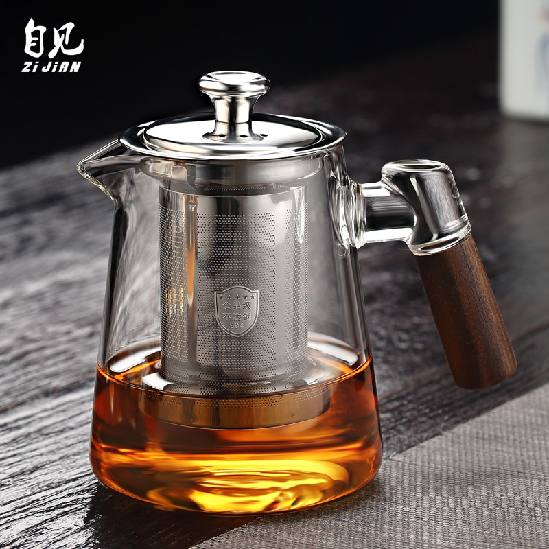 玻璃泡茶壶煮茶壶单壶家用高档围炉功夫茶具大一壶4杯普洱冲茶器