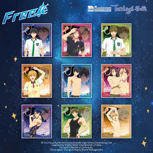 谷娘正版 Free! 男子游泳俱乐部 澜夜系列色纸盲抽 动漫周边盲盒