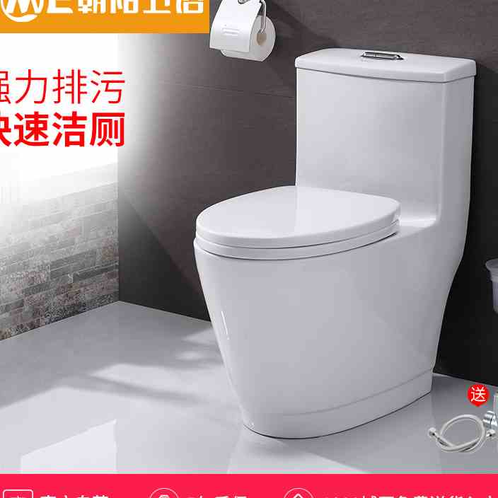 朝阳卫浴小户型家用卫生间马桶抽水普通陶瓷坐座便器0151