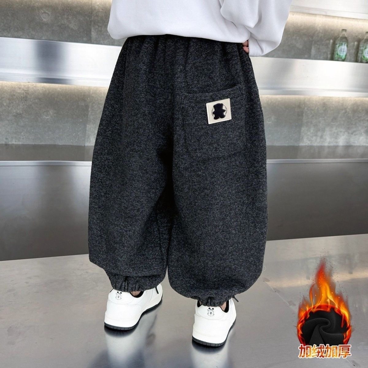 男童加绒裤子秋冬装2026新款宝宝一体绒灯笼裤儿童韩版加厚束脚裤,童装/婴儿装/亲子装,裤子,淘宝优惠券,粉丝福利购,淘宝优惠卷