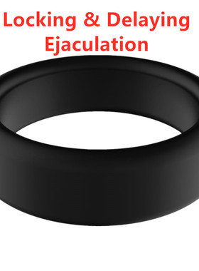 Thick Training Locking Cock Rings Dildo Sleeve Penis Ring Ad