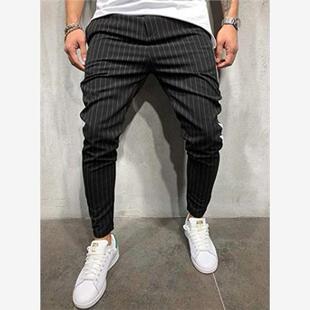 Pants Skinny Slim Fit Straight Tracksuit Set Outfits 长裤男