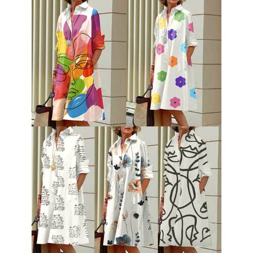 Foreign trade Amazon printed dress for women