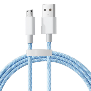 安卓usb接口数据线66w超级快充microusb充电线器编纱适用三星vivo小米华为荣耀oppo手机通用单头加长2米3A