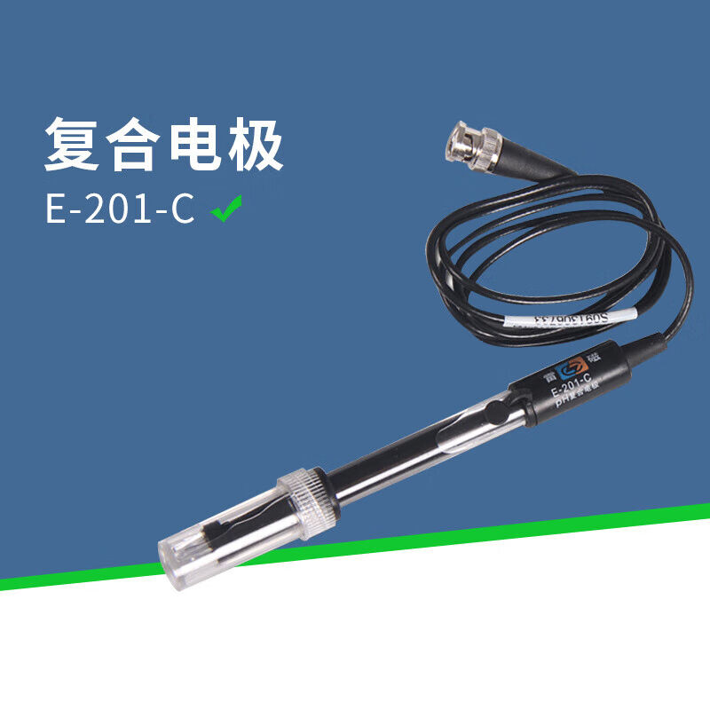 pH复合电极E-201-CE-301-F型E-201-F可充实验复合电极E-201-F配PH 五金/工具 电导率仪 原图主图