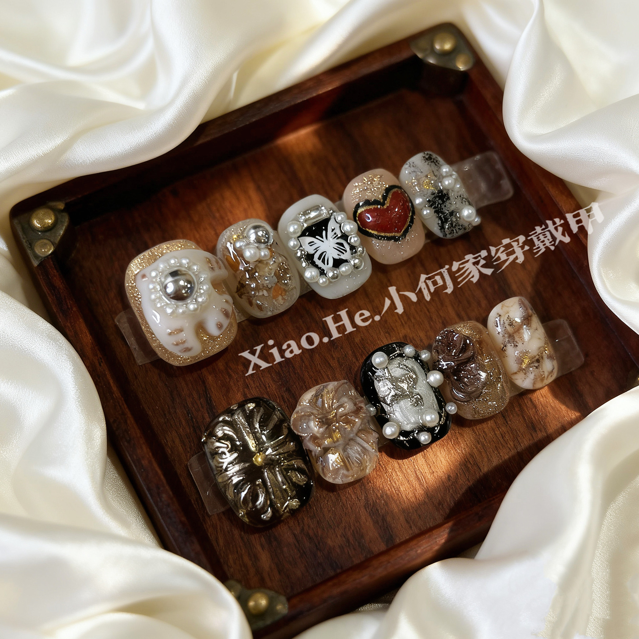 HL【 蒸汽星环】小何家纯手工穿戴甲·高级手绘美甲贴片,商务/设计服务,礼品定制,淘宝优惠券,粉丝福利购,淘宝优惠卷