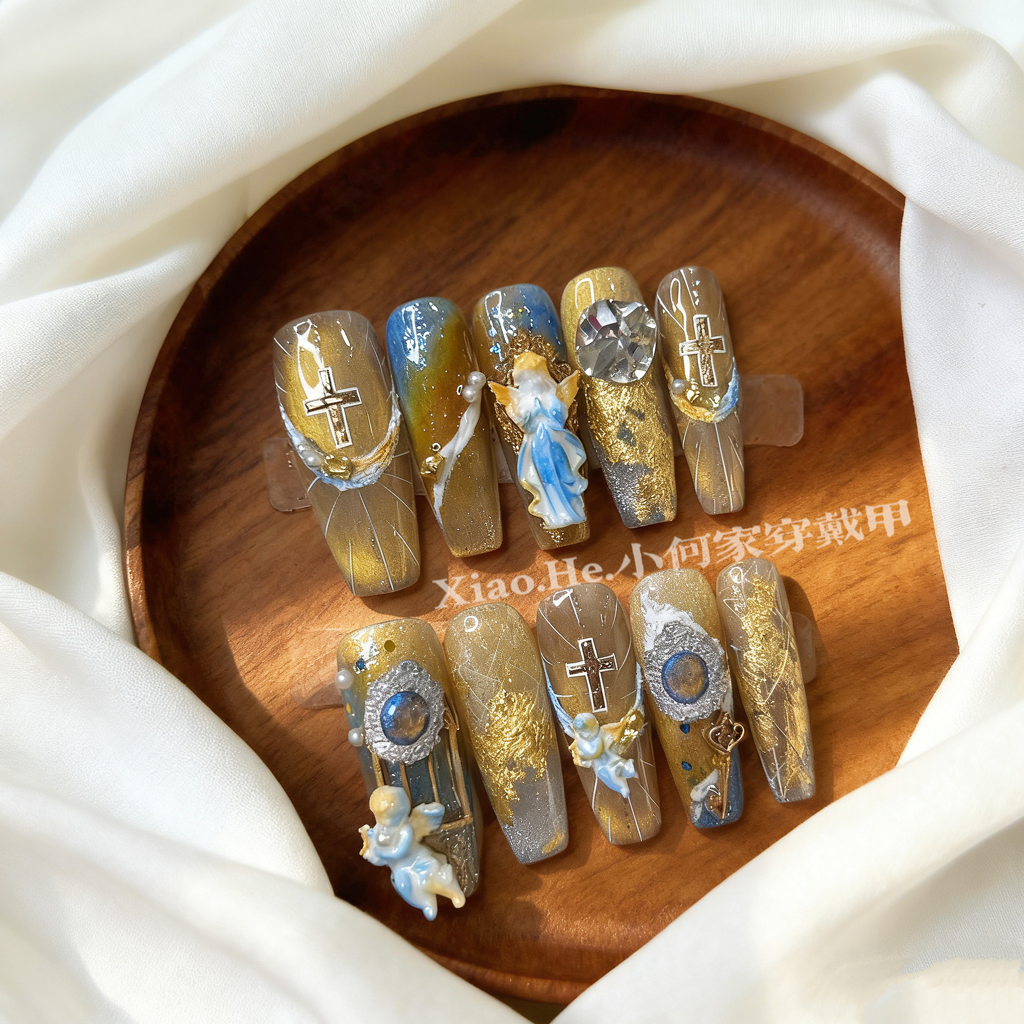 LY【 死亡诗社 】小何家纯手工穿戴甲·高级手绘美甲贴片,商务/设计服务,礼品定制,淘宝优惠券,粉丝福利购,淘宝优惠卷