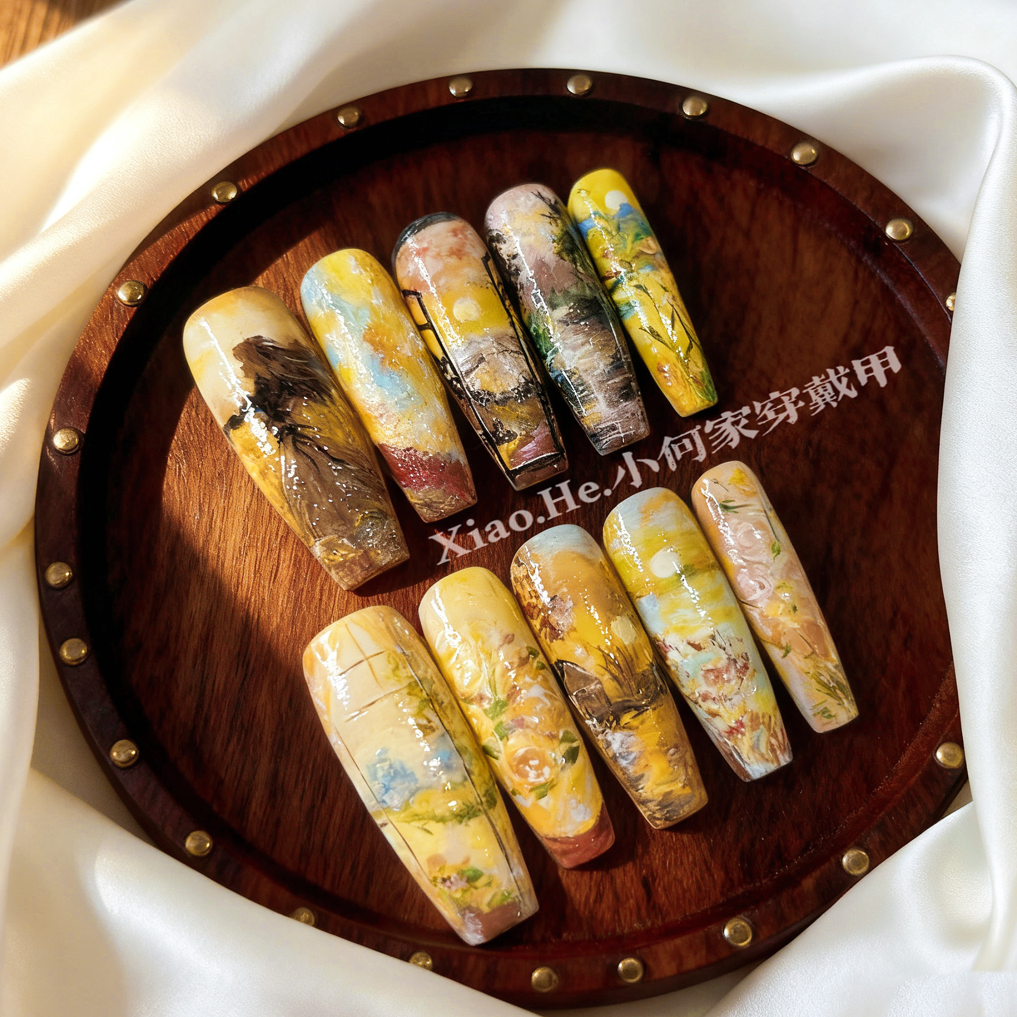 XJ【岛欧】小何家纯手工穿戴甲·高级手绘美甲贴片,商务/设计服务,礼品定制,淘宝优惠券,粉丝福利购,淘宝优惠卷