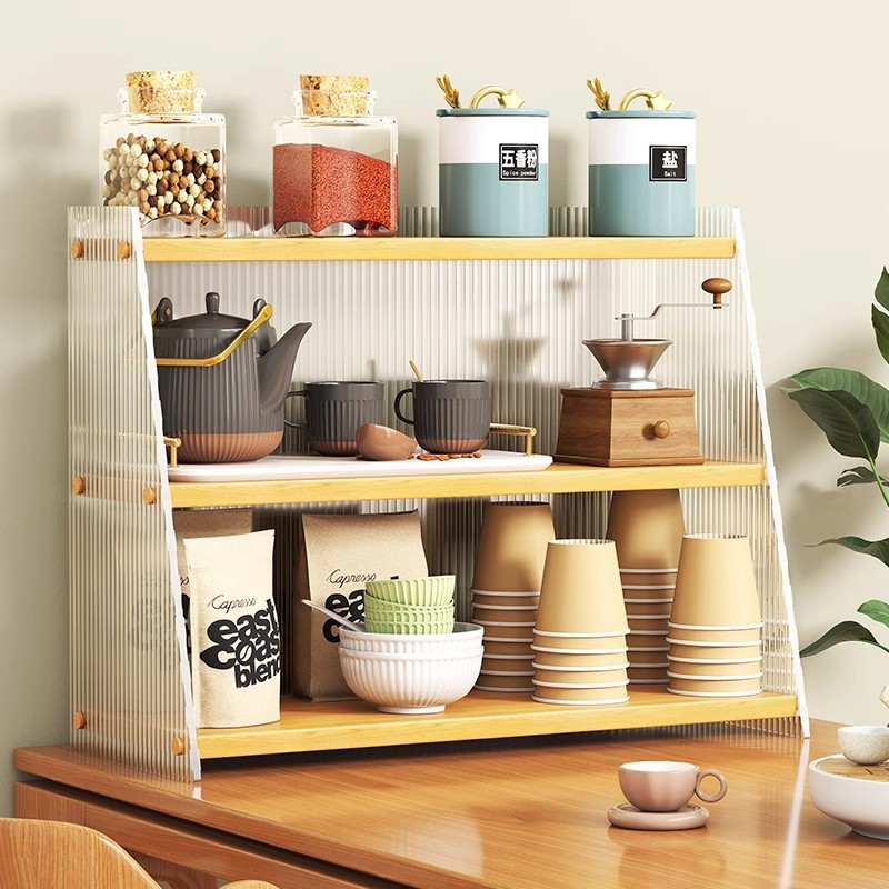 桌面多层亚克力餐桌置物架