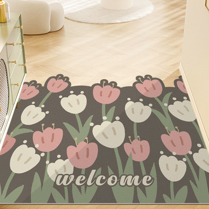 新款入户门地垫家用脚垫进门垫子除灰去土防滑耐脏小花可裁剪家用,居家布艺,入户地垫,淘宝优惠券,粉丝福利购,淘宝优惠卷