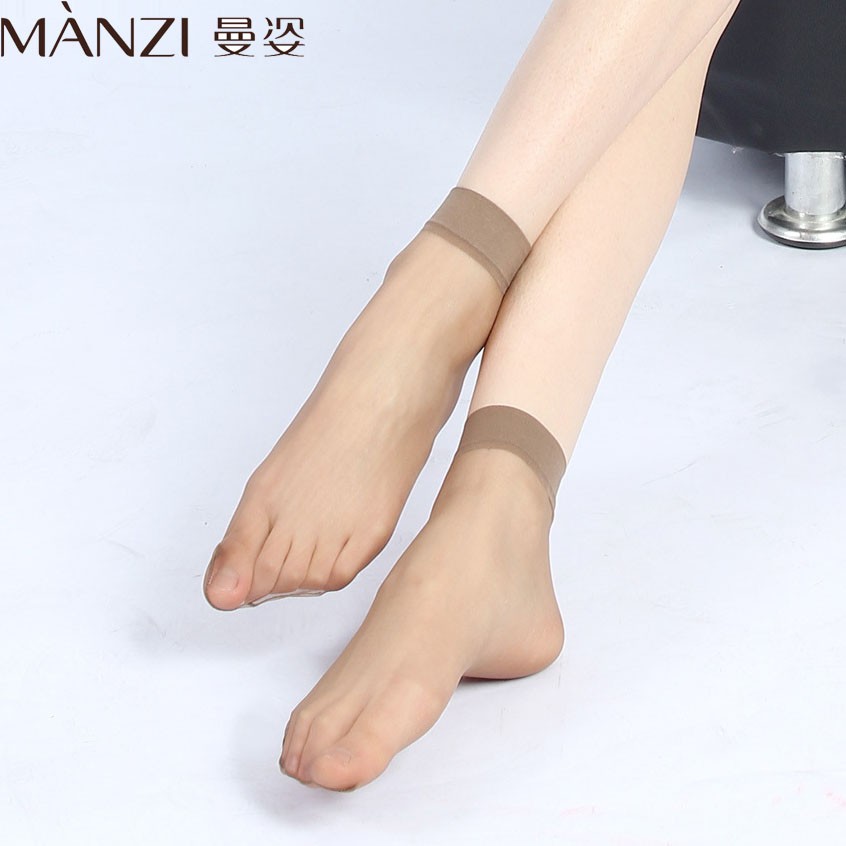 曼姿夏季超薄隐形女士短丝袜