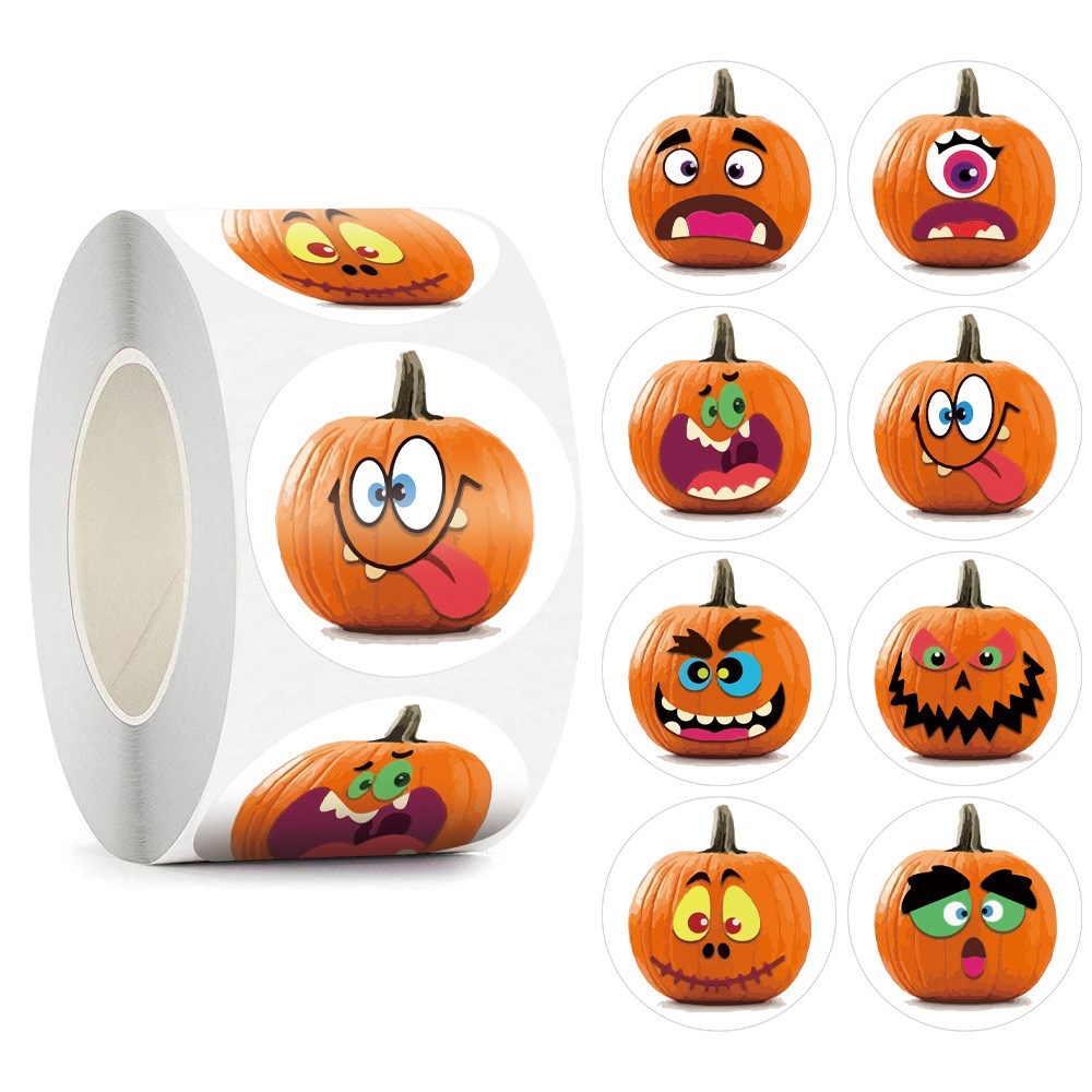 50-500pcs stickers Halloween Decoration For Home Ghost Pumpk