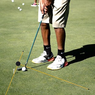 1 Set Golf Direction Alignment Stick Golf Putting Training A