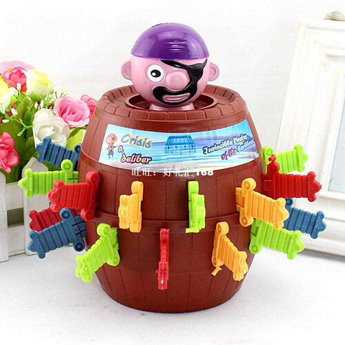 Novelty Toy Tricky Pirate Barrel Game for Kids and adults Lu