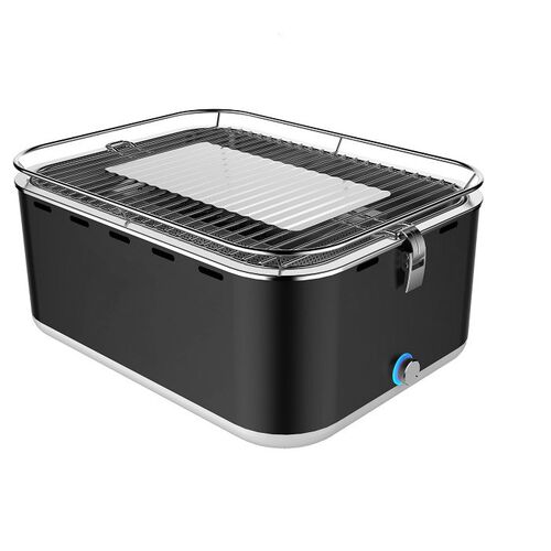 Square Portable Charcoal Grill Table Top Grill Portable Smok