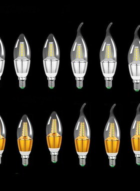 6PCS 5W AC85-265V 2835smd Led Candle Bulb E12/E14/E27 Base L