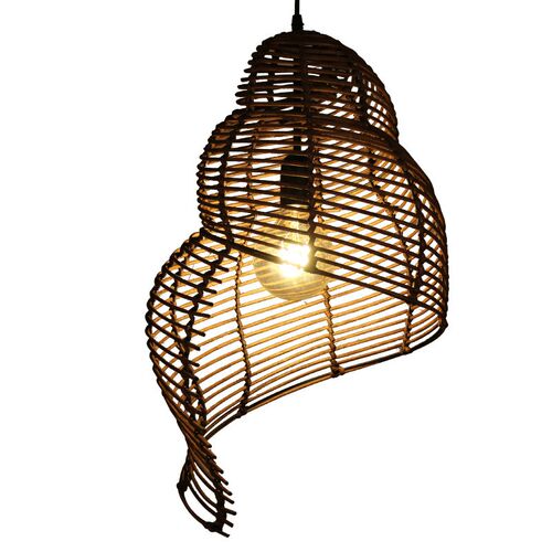 Southeast Asian rattan art lighting lamps farmhouse fun Zen