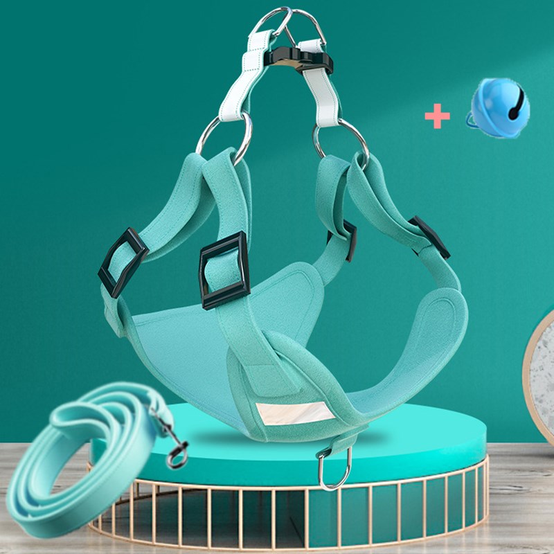 2021 New Dog Harness Puppy Collar Chest Vest Leash Pet Breas