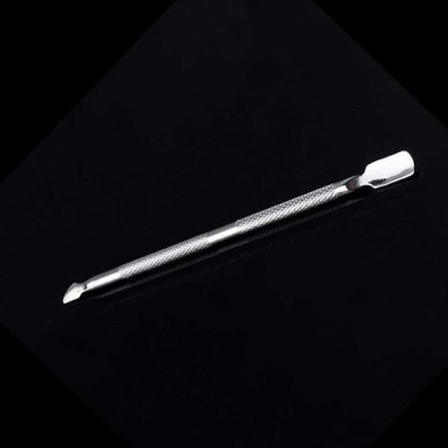 1 pc under nail cuticle or dirt Cuticle Nail Pusher Spoon Re