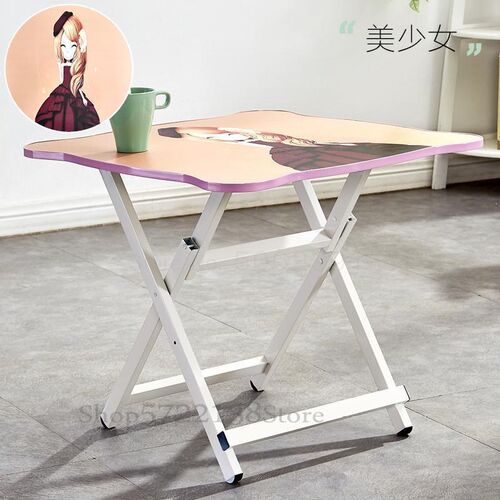 80 Folding dining table home small apartment square portable