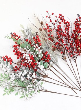 Christmas Berry Artificial Pine Cone For Christmas Decoratio