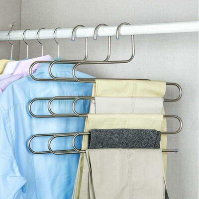 3pcs trouser rack stainless steel trouser Pants rack hanger