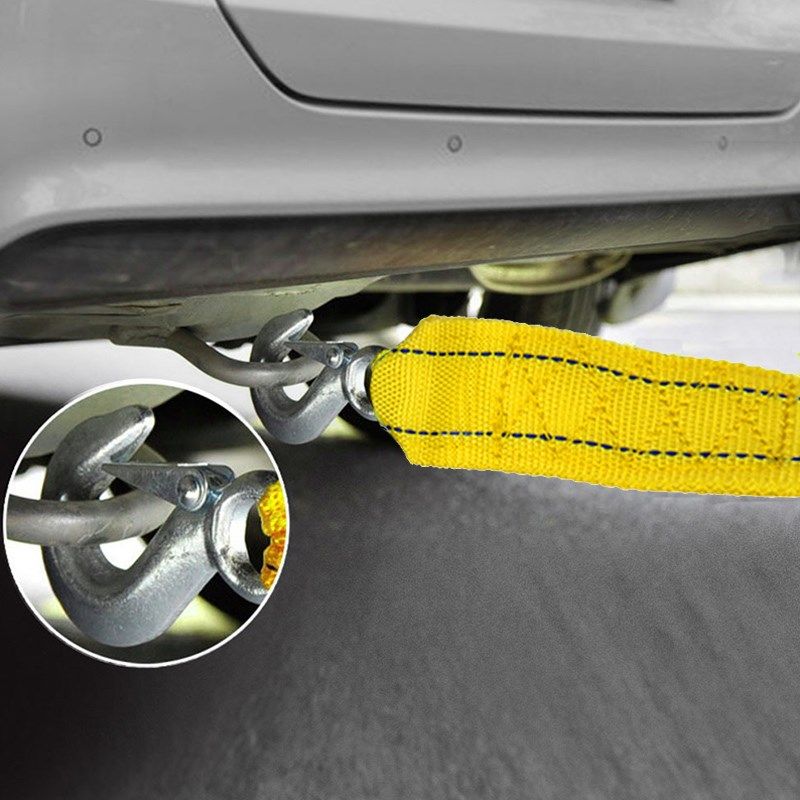 4m car towing rope tow cable strap towing pull rope with hoo