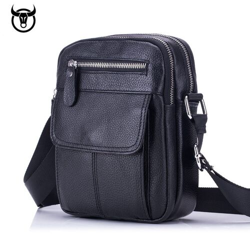 men's Genuine Leather Vintage Messenger Bag cow leather mal