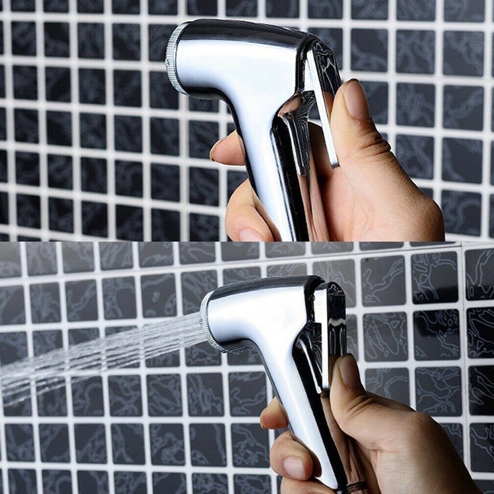 Hand Held Bidet Sprayer Set Pet Shower Hose Holder Toilet Ba图片