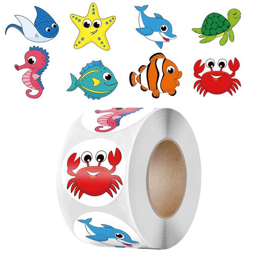 50-500pcs Cartoon Animals Stickers for Kids Gift Toys Sticke