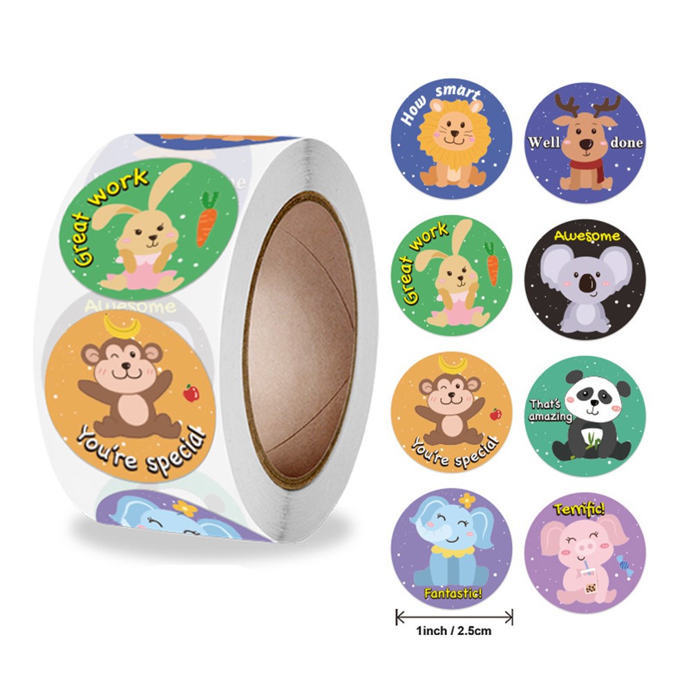 50-500Pcs Teacher Reward Stickers Kids Children Kindergarten