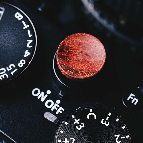 Wooden Wood Shutter Release Button  Fuji Fuji XT2 XT10 XT20