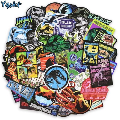 75 Pcs Jurassic Park Animal Dinosaur Stickers for Motorcycl