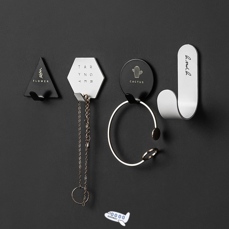 4pcs Hook Household Kitchen Wall Door Stainless Steel Hook H