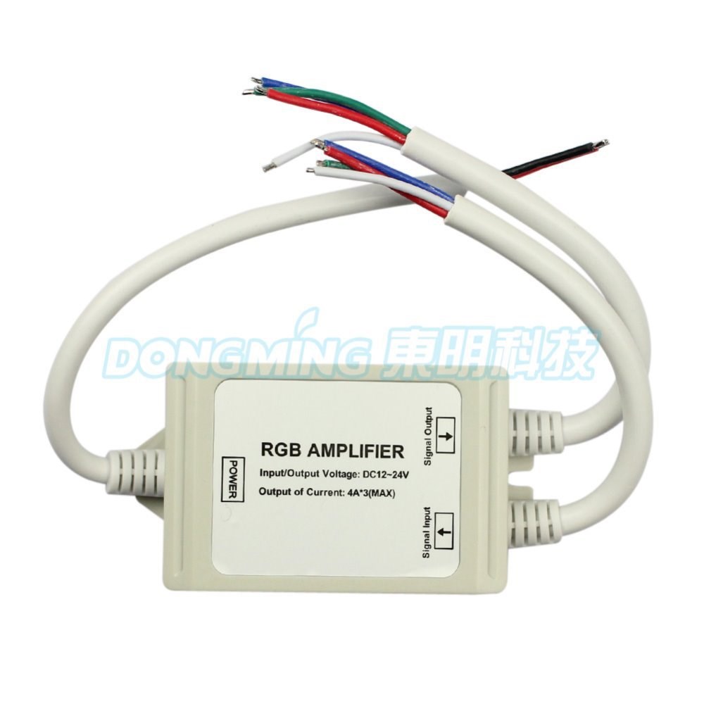 Free shipping 5set/lot 12v Max4*3A waterproof RGB Amplifier,