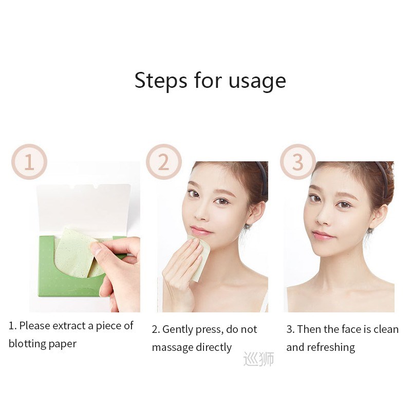 200 400PCS Face Oil Control Absorbing Film Blotting Paper C