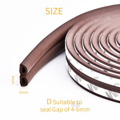 10M Type DIEP Self Adhesive Door Sealing Strips Self Adhesiv