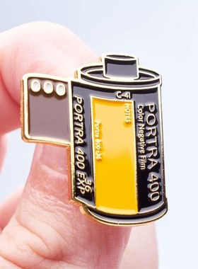 Portra 400 Film Canister Hard Enamel Lapel Pin Badge Broo