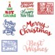 Merry for Christmas Cutting Letters Stencil Metal Dies DIY