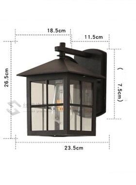 Simple European style bedside bedroom lamp Outdoor waterproo