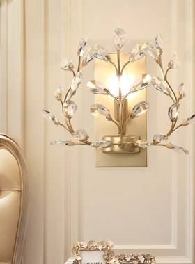 E14 Wall Sconce Crystal Wall Light Simple And Creative Bedro