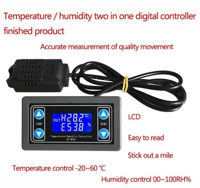 10A Thermostat Digital Temperature Humidity Controller DC 6V