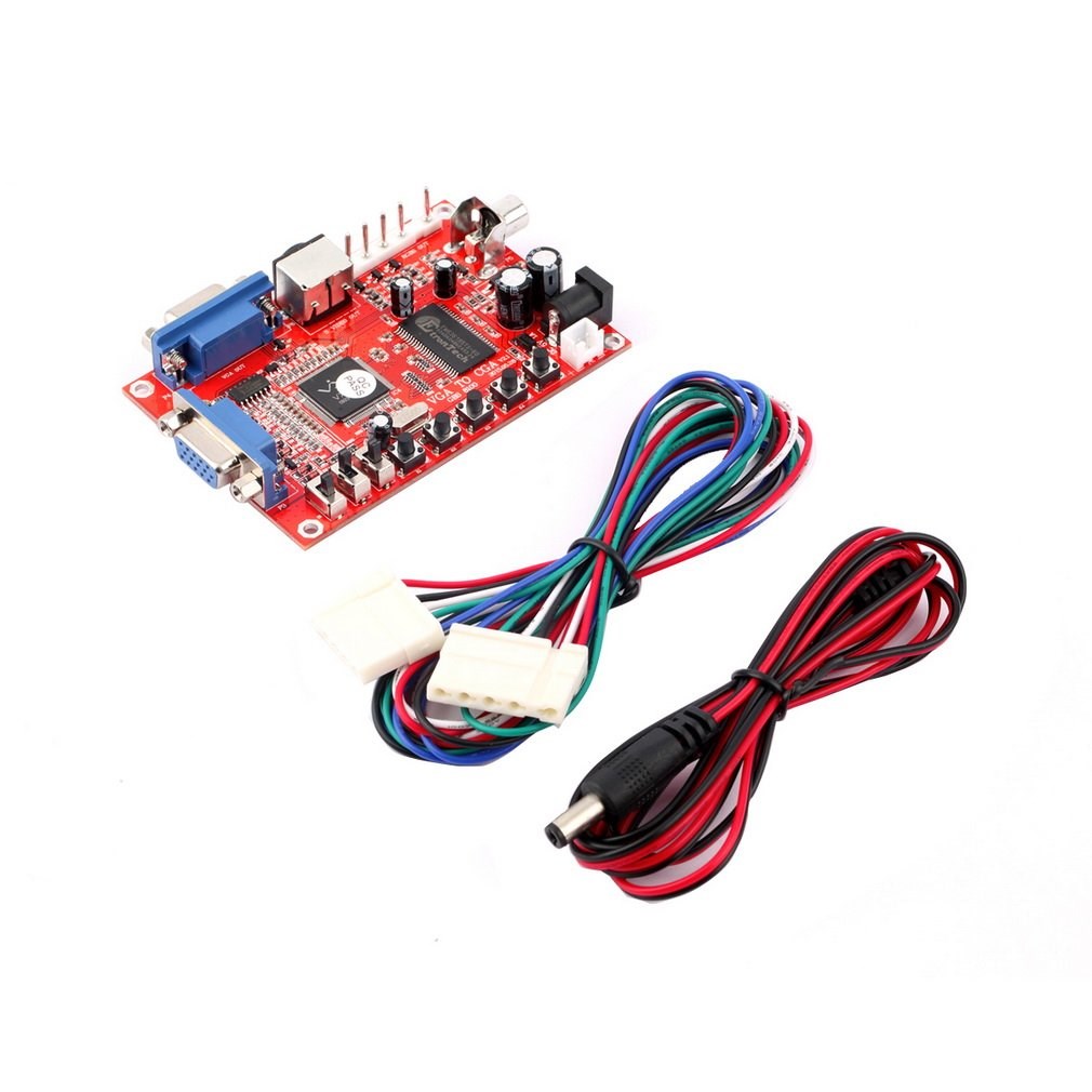 VGA to Cga/cvbs/s video HD Video Game Converter Board Hot W