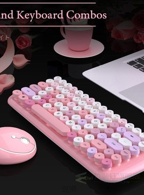 Wireless Keyboard Mouse Kit for Notebook with Free Mouse Pad