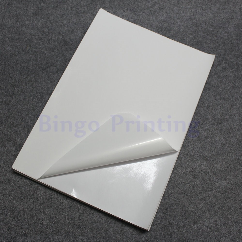 50 Sheets White A4 Waterproof Sticker Polymer Paper Synthet