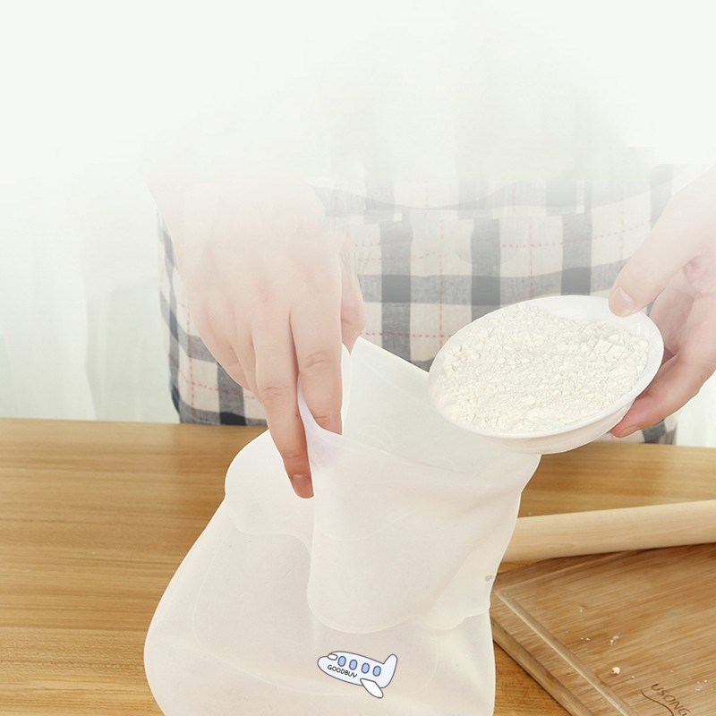 Silicone Kneading Dough Bag Flour Mixer Bag Versatile Dough