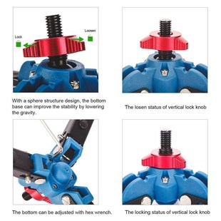 M1 3 Legs Feet Monopod Holder Support Stand Base 3/8 inch Ad